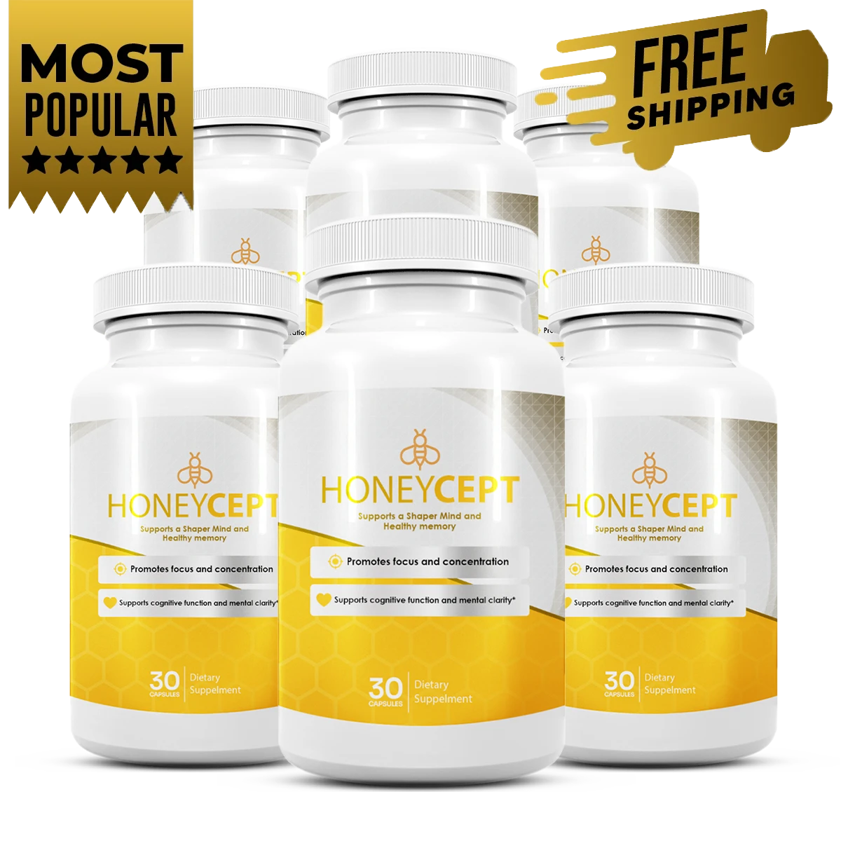 HoneyCept  6 bottles